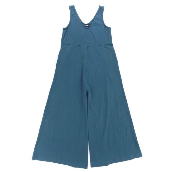 MIEN Studios Lakeside Wide Leg Jumpsuit Rich Teal Crop Minimal Boho Cottagecore